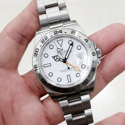 【個人藏錶】 ROLEX 勞力士 216570 白探二 很新錶 2021新卡 全套 42mm 台南二手錶