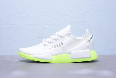 Adidas NMD_R1 V2 Boost 白熒光綠 針織 休閒運動慢跑鞋 男鞋 FX3903