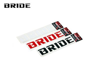 【Power Parts】BRIDE LOGO STICKER 貼紙(紅)
