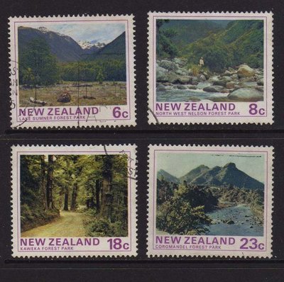 【雲品2】紐西蘭New Zealand 1975 Sc 577-80 set FU 庫號#B533 21554
