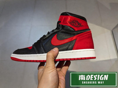 南 2024 2月 NIKE Air Jordan 1 OG 高筒 緞面 復古 經典 女款 黑紅 FD4810-061