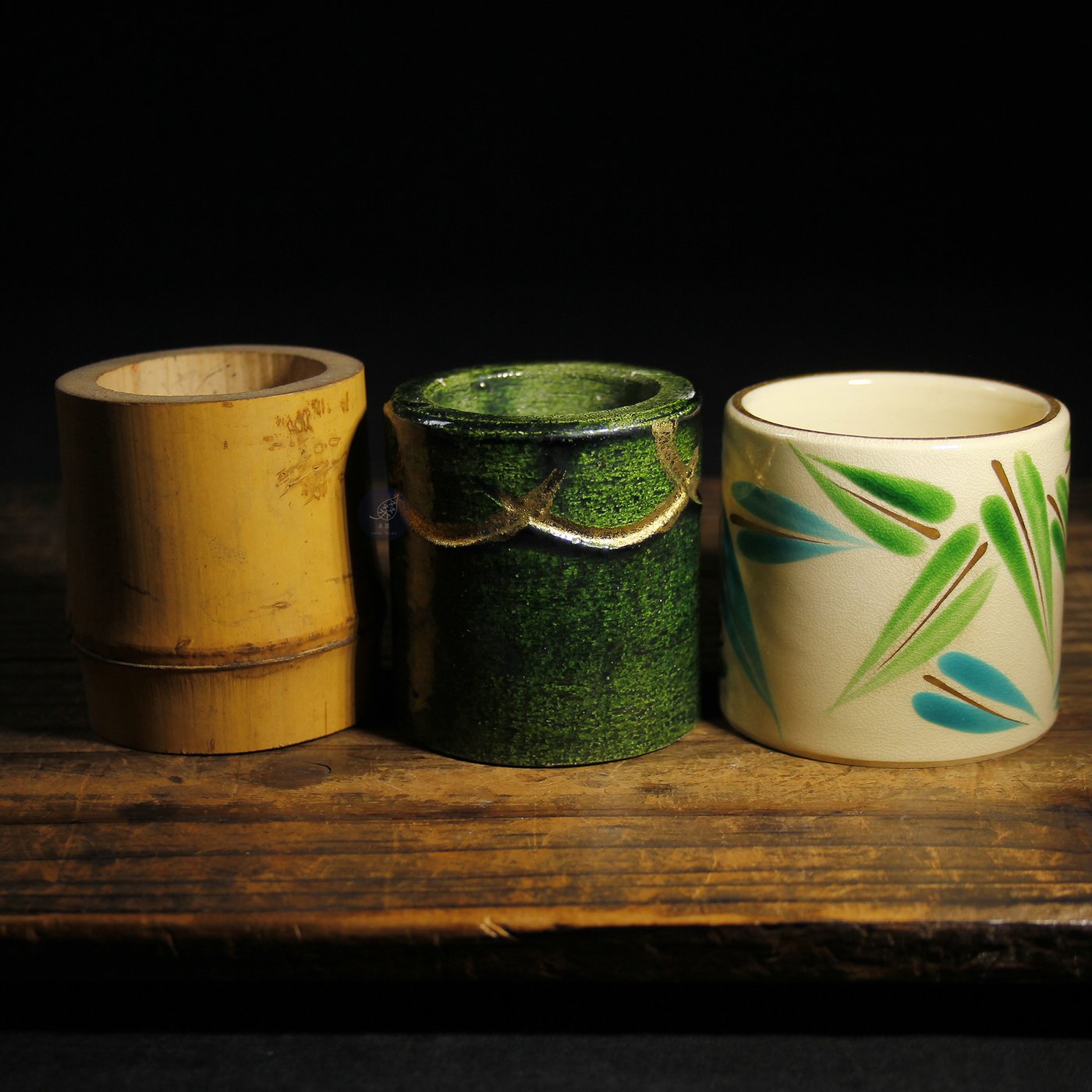 桑園の】日本傳統茶道具蓋置杓置陶製竹製三件S 3325 | Yahoo奇摩拍賣