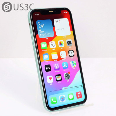 【US3C-小南門店】【一元起標】公司貨 Apple iPhone 11 64G 6.1吋 綠 無線充電 臉部辨識 二手手機