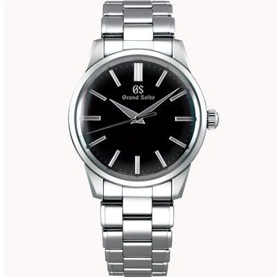 預購 GRAND SEIKO GS SBGX321 精工錶 石英錶 藍寶石鏡面 37.1mm 黑面盤 男錶女錶 鋼錶帶