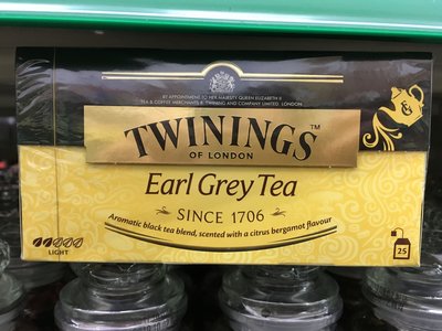 【日日小舖外送代購】Twinings 唐寧 皇家伯爵茶-經典紅茶系列 每盒25包x2克 茶包