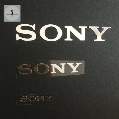 Sony螢幕保護貼SONY索尼電器金屬logo 電腦顯示器音箱設備電鍍標牌不干膠標簽貼