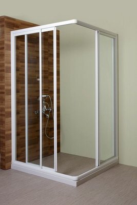 【阿貴不貴屋】 直角型 L型 淋浴拉門 浴室拉門系列 有框 強化玻璃 ❖含施工安裝