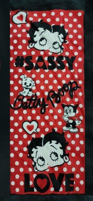 [現貨]貝蒂娃娃毛巾 Betty Boop經典動畫角色 Sassy Love洗澡運動健身擦汗巾 獨特生交換禮物