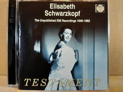 Elisabeth Schwarzkopf,The Unpublished EMI Recordings 1946-1952,舒瓦茲柯夫EMI未發表錄得，2CD