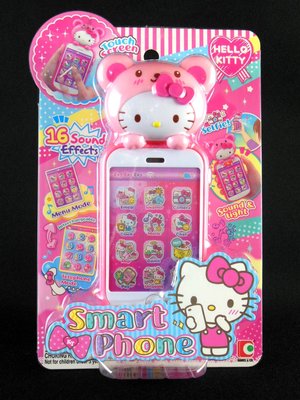 【樂達玩具】Hello Kitty 觸屏智慧手機 聲光手機 兒童手機 玩具手機 音樂聲響 #50117