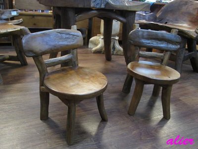 【肯萊柚木傢俱館】獨特 自然風 老柚木製造 全實木 奇木 休閒椅 穿鞋椅矮凳