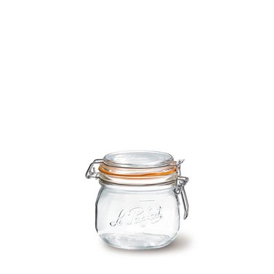 ☘小宅私物 法國 Le Parfait 玻璃密封罐 經典系列 0.5L 單入 (含密封圈) 收納罐 現貨 附發票