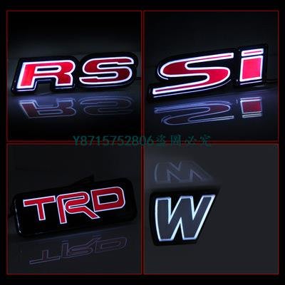 Honda本田Si/RS/typer紅標帶燈中網標4代5代 8代9代十代 喜美Civic Accord C 南風小鋪