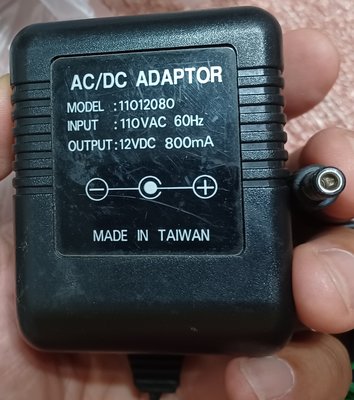 ╭✿㊣ 二手 AC/DC ADAPTOR 變壓器 充電器【12V DC ~ 800mA】特價 $99 ㊣✿╮