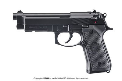 JHS（（金和勝 生存遊戲專賣））黑色 WE 連發版 M9A1 瓦斯手槍 4546