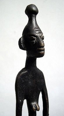 非洲藝術品非洲工藝品原住民工藝品老銅器老銅像非洲人像雕塑雕像-圓頂人【心生活美學】