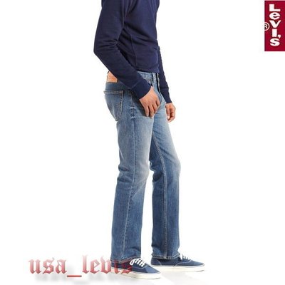 【彈性新款29-40腰優惠】美國LEVI S 505 Double Shot 重磅水洗藍刷白中直筒牛仔褲 丹寧褲501
