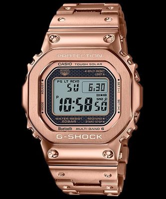 【現貨供應中】GMW-B5000GD-4 玫瑰金 不鏽鋼錶帶  CASIO 限量 G-SHOCK台灣原廠公司貨