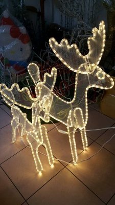 LED2D立體麋鹿 造型燈 聖誕燈 聖誕佈置 /LED聖誕燈(大鹿)尺寸:80×50×107cm