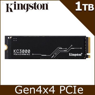 ~協明~ 金士頓 Kingston KC3000 1TB PCIe 4.0 NVMe M.2 SSD 全新五年保固