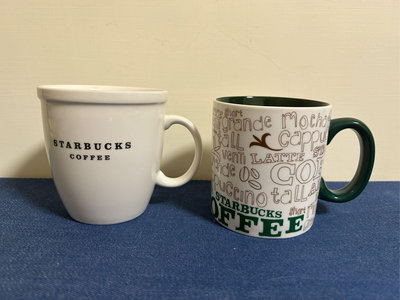 日本🇯🇵星巴克「主題馬克杯☕️」-「白色星巴克杯（カンパニーマグ）及「咖啡☕️對話（コーヒートーク）」-有標-1組2個