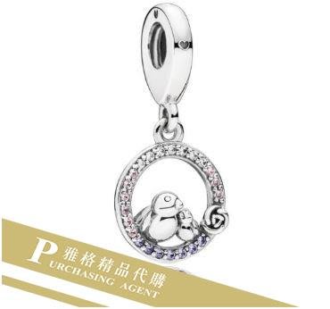 雅格時尚精品代購Pandora 潘朵拉 母鳥與嬰兒鳥新款吊墜珠 925純銀 Charms 美國正品代購