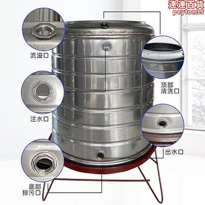 304不鏽鋼水箱儲水桶水塔家用立式加厚太陽能樓頂廚房蓄水罐酒罐