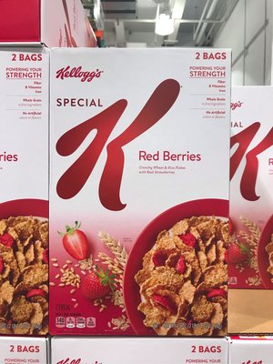 Costco好市多 家樂氏 KELLOGG’S SPECIAL K 草莓早餐脆片 2包入/共1.2kg