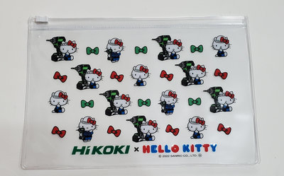 『挖寶迎好年』全新 HIKOKI 與 HELLO KITTY 聯名 尺寸：22x15cm 夾鏈袋 收納袋 優質收納袋