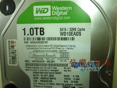 【登豐e倉庫】 YF329 綠標 WD10EADS-00L5B1 1TB SATA2 硬碟