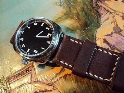 浪琴錶骨董錶與 RXW MM25固定錶耳手工錶帶訂製 Fixed watch lug leather strap