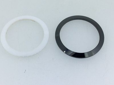 陶瓷手錶外圈壓圈牙圈圈口黑色白色斜邊32X25X1.5mm