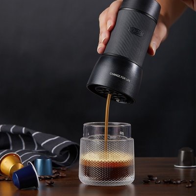 ACA/北美電器 AC-MC01膠囊咖啡機家用小型手壓迷你意式濃縮膠囊機超夯 下殺 爆品