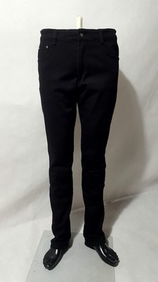 台灣製小直筒黑色窄管伸縮休閒褲M~36腰