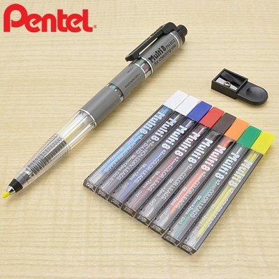 現貨熱銷-日本Pentel八合一 Multi 8色鉛筆機能筆組2mm筆芯PH802ST複合式繪圖筆飛龍彩色製圖