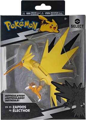 稀有 Pokemon Select Zapdos Super Figure 美國帶回 獨家 寶可夢 閃電鳥 公仔