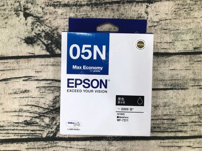 高雄-佳安資訊(含稅)EPSON WF-7311 原廠黑色墨水匣05N/T05N150