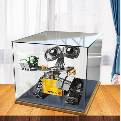 展示盒 防塵盒 收納盒 樂高21303瓦力機器人亞克力展示盒手辦模型樂.高透明收納盒防塵盒