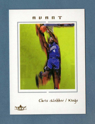 NBA  2004 FLEER AVANT  CHRIS WEBBER 球員卡 #19