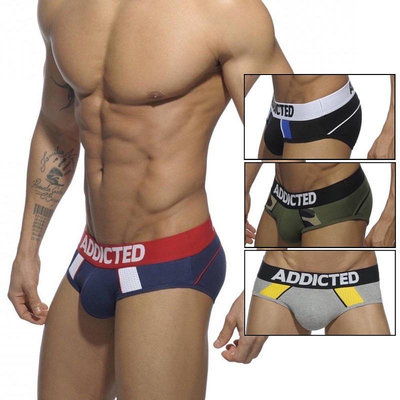 【ADDICTED 】經典標誌LOGO三角褲 AD性感情趣內褲-AD430 《Men Style》