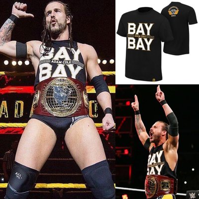[美國瘋潮]正版 WWE Adam Cole "Bay Bay" T-shirt NXT冠軍熱血寶貝最新經典口號衣服