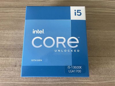 新竹市自取價8300元。售 全新未拆封 英代爾 Intel Core i5-13600K中央處理器CPU台灣代理商貨。