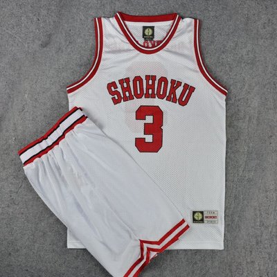 現貨 SD灌籃高手球衣隊服湘北3號赤木晴子籃球衣背心籃球服套裝紅色