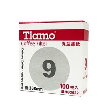 TIAMO 9號 丸型 濾紙 直徑68mm 圓形 冰滴壺 摩卡壺 HG3022 歐客佬咖啡 OKLAO COFFEE