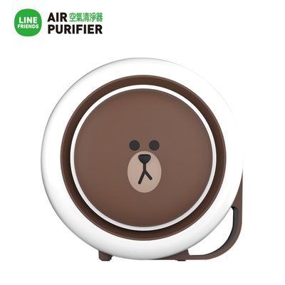 LINE熊大 LINEFRIENDS 空氣清淨機(小漢堡) USB連接 四層過濾 桌上清淨機 空清機 韓國原裝 超可愛
