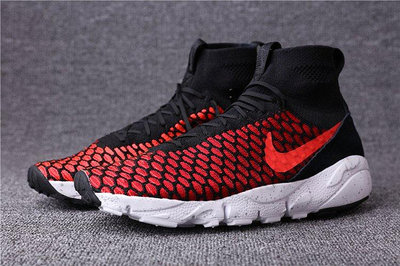 Nike Air Footscape Flyknit 小呂布 黑紅 編織 816560-002【ADIDAS x NIKE】