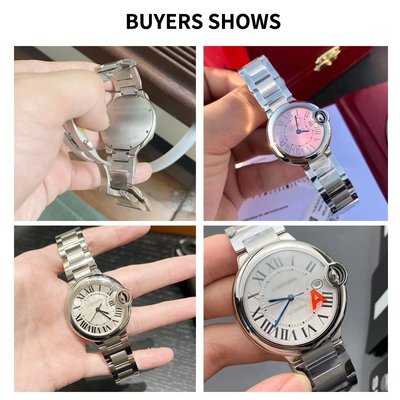 適配原裝正品卡地亞藍氣球手表帶鋼帶Cartier精鋼凸口手表鏈男女錶帶鋼帶