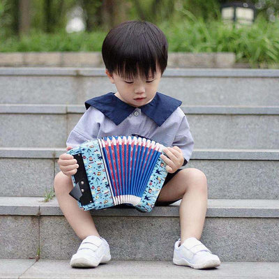 樂器法國vilac兒童手風琴迷你啟蒙樂器入門音樂玩具女孩生日禮物3+