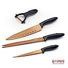 韓國(WONDERMAMA)420不鏽鋼玫瑰金刀具組