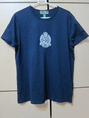 衣市藍~L-RL LAUREN ACTIVE RALPH LAUREN短袖T恤(L~深藍~)(220611)